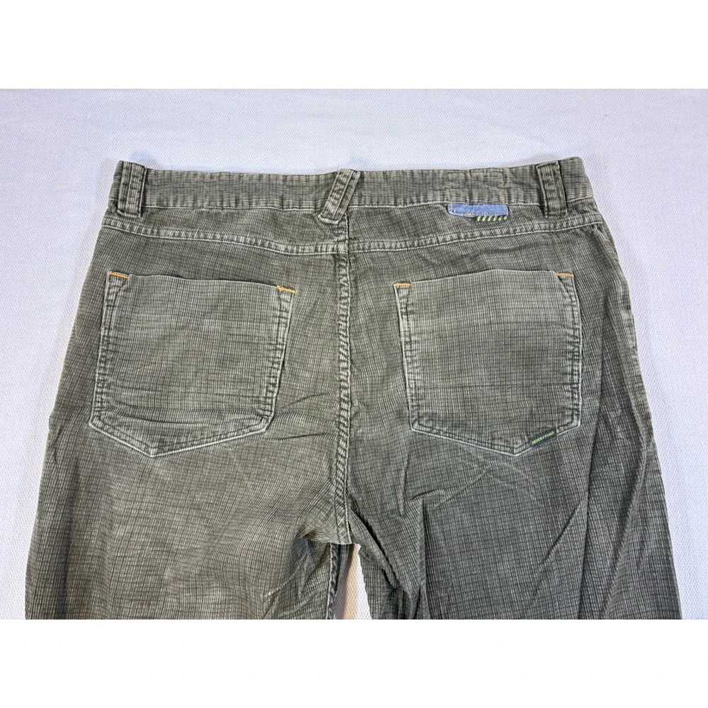 Vintage Horny Toad Mens 36x26 Gray Corduroy Clayton Straight‎ Leg Pants Outdoor